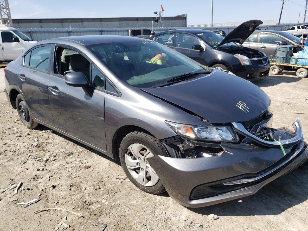 HONDA CIVIC LX 2013 with VIN 19XFB2F52DE207294 - Photo from auction