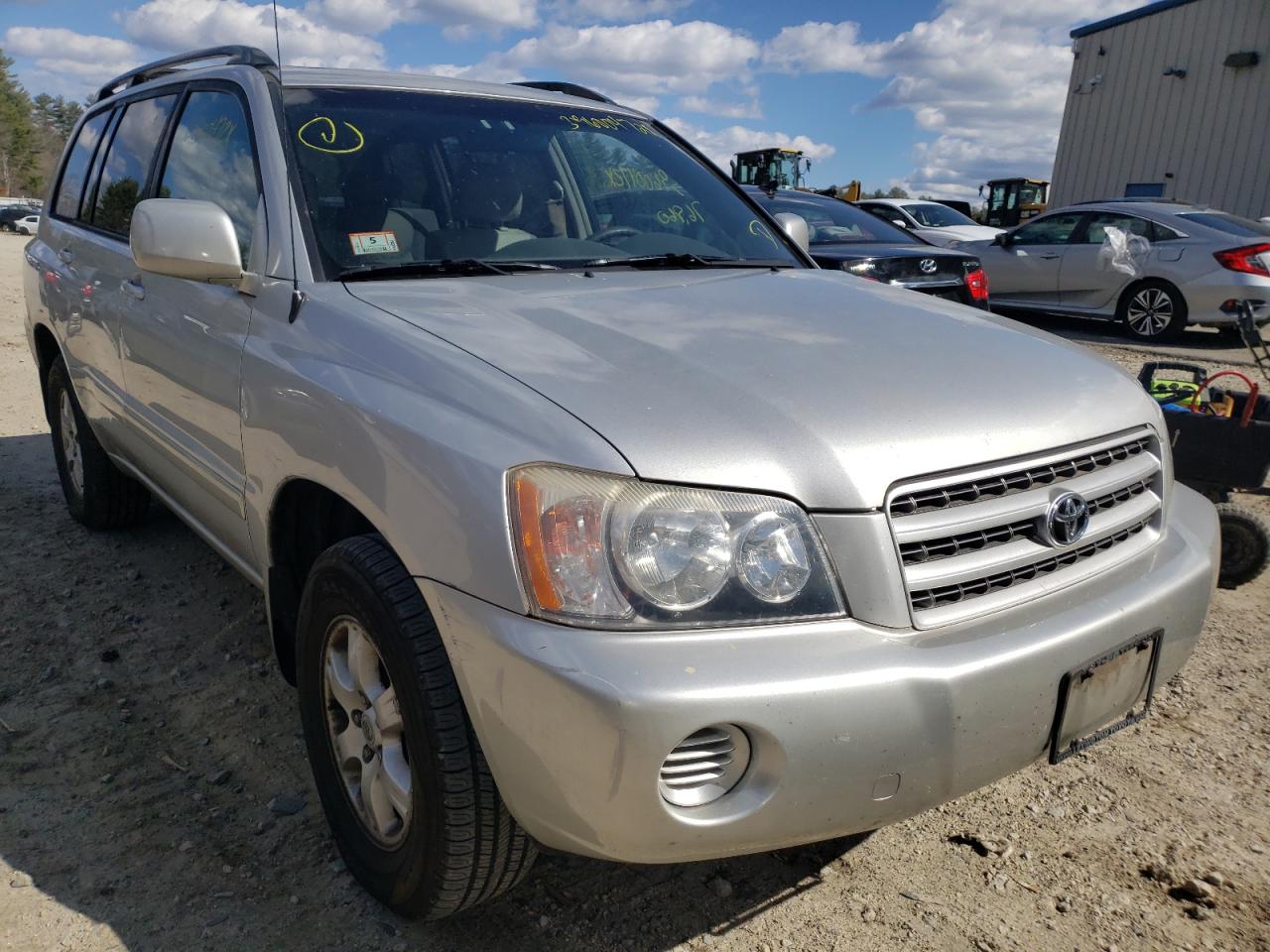 TOYOTA HIGHLANDER 2003 with VIN JTEHF21AX30102426 - Photo from auction