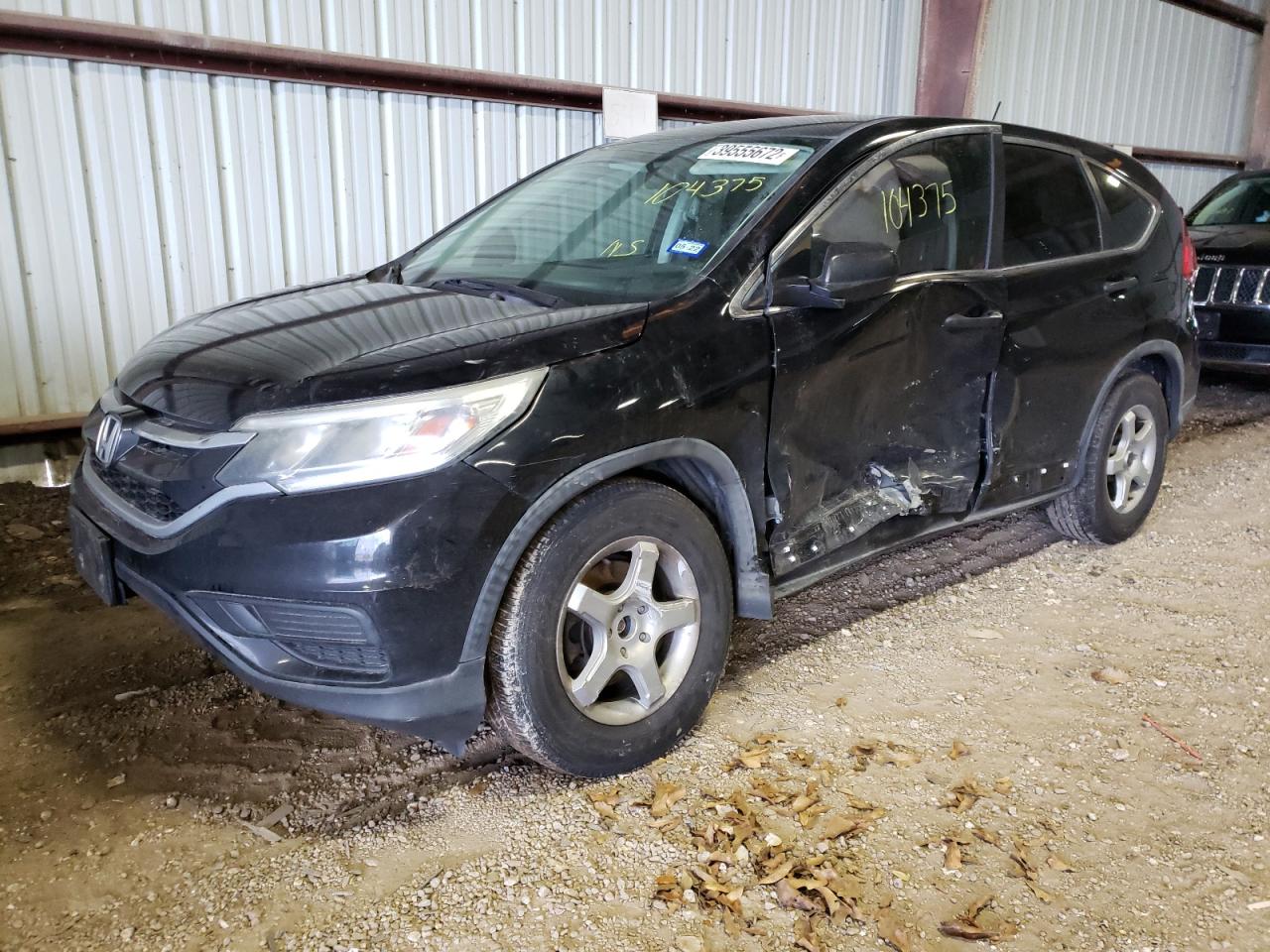 Photo 2 from auction – 2016 HONDA CR-V LX with VIN 2HKRM3H36GH528697