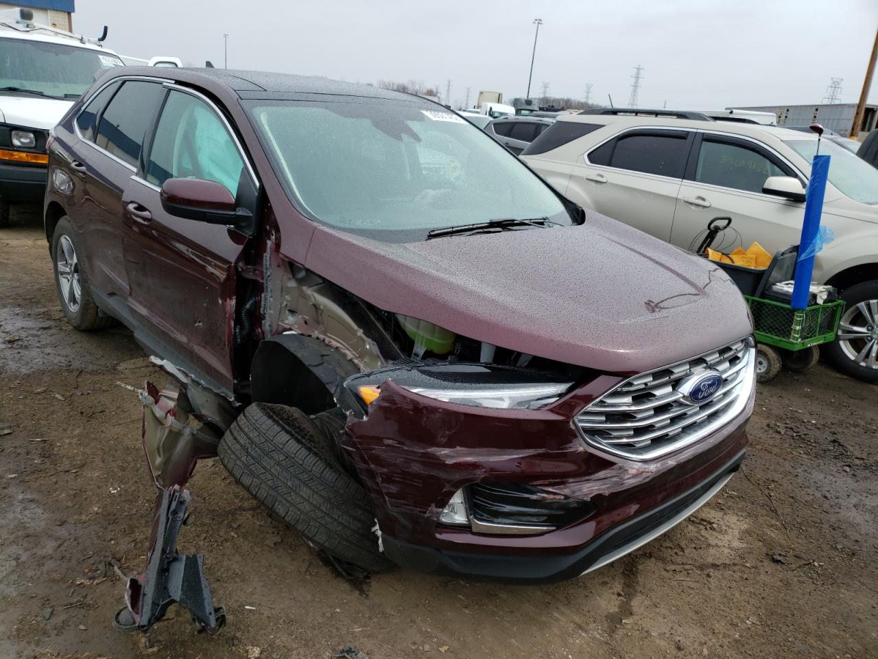 Photo 1 from auction – 2021 FORD EDGE SEL with VIN 2FMPK4J92MBA43915