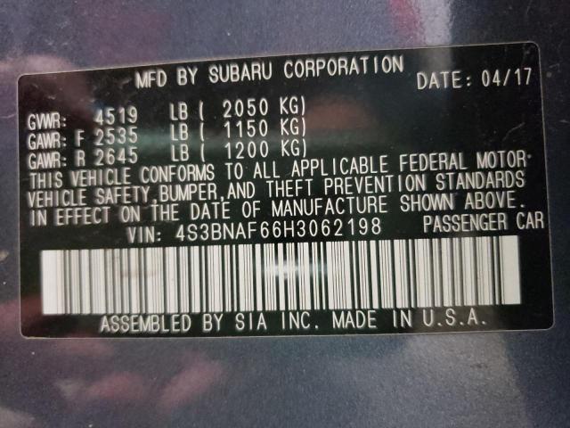 Photo 10 from auction – 2017 SUBARU LEGACY 2.5 with VIN 4S3BNAF66H3062198