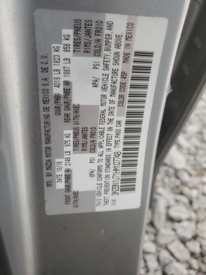 Photo 10 from auction – 2017 MAZDA 3 SPORT with VIN 3MZBN1U71HM107748
