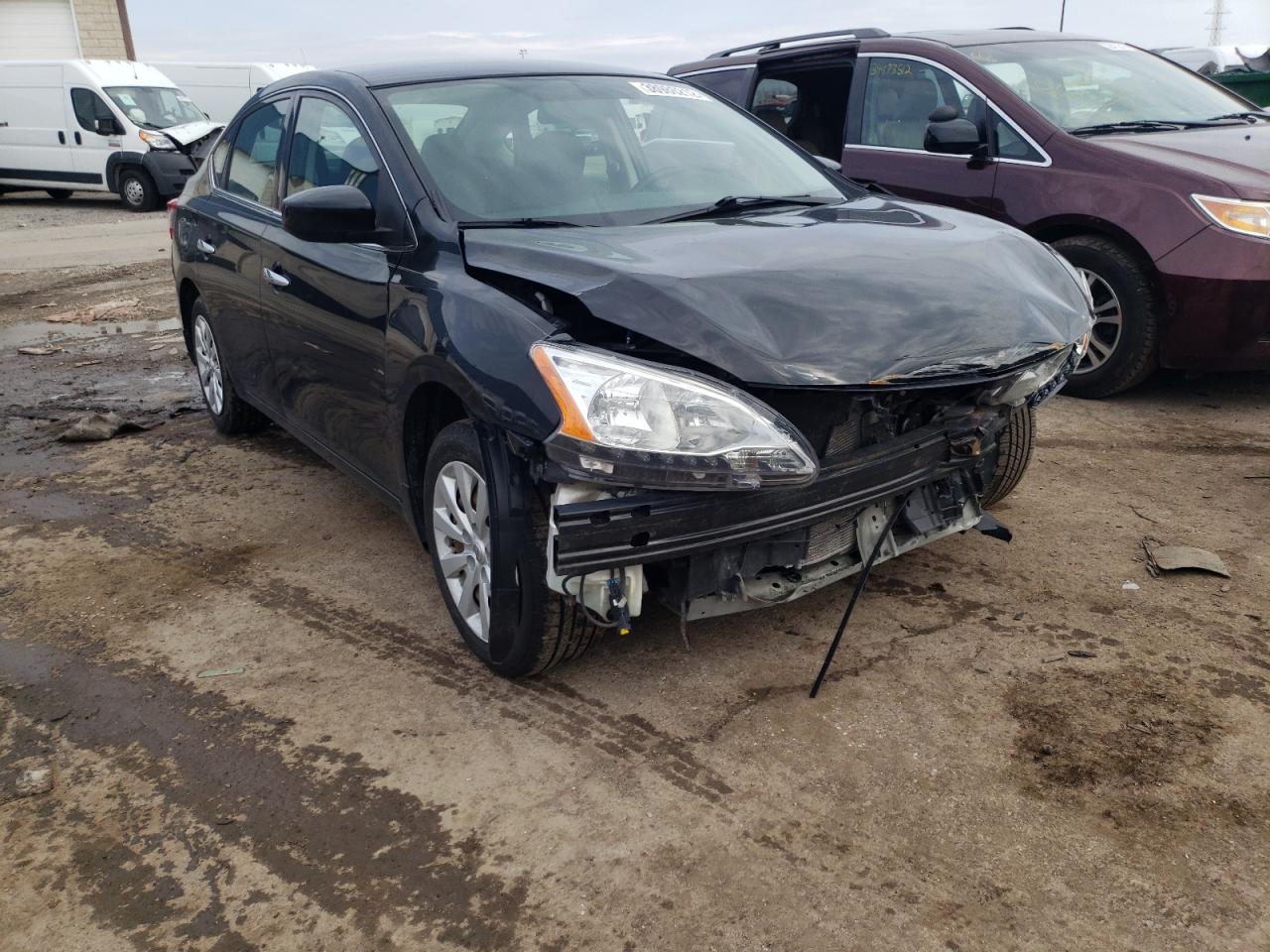 NISSAN SENTRA S 2014 with VIN 3N1AB7AP3EY285182 - Photo from auction