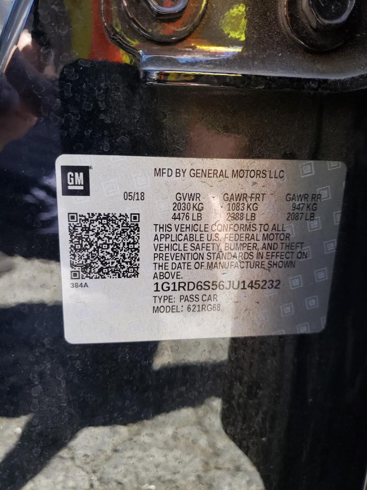 Photo 10 from auction – 2018 CHEVROLET VOLT PREMI with VIN 1G1RD6S56JU145232
