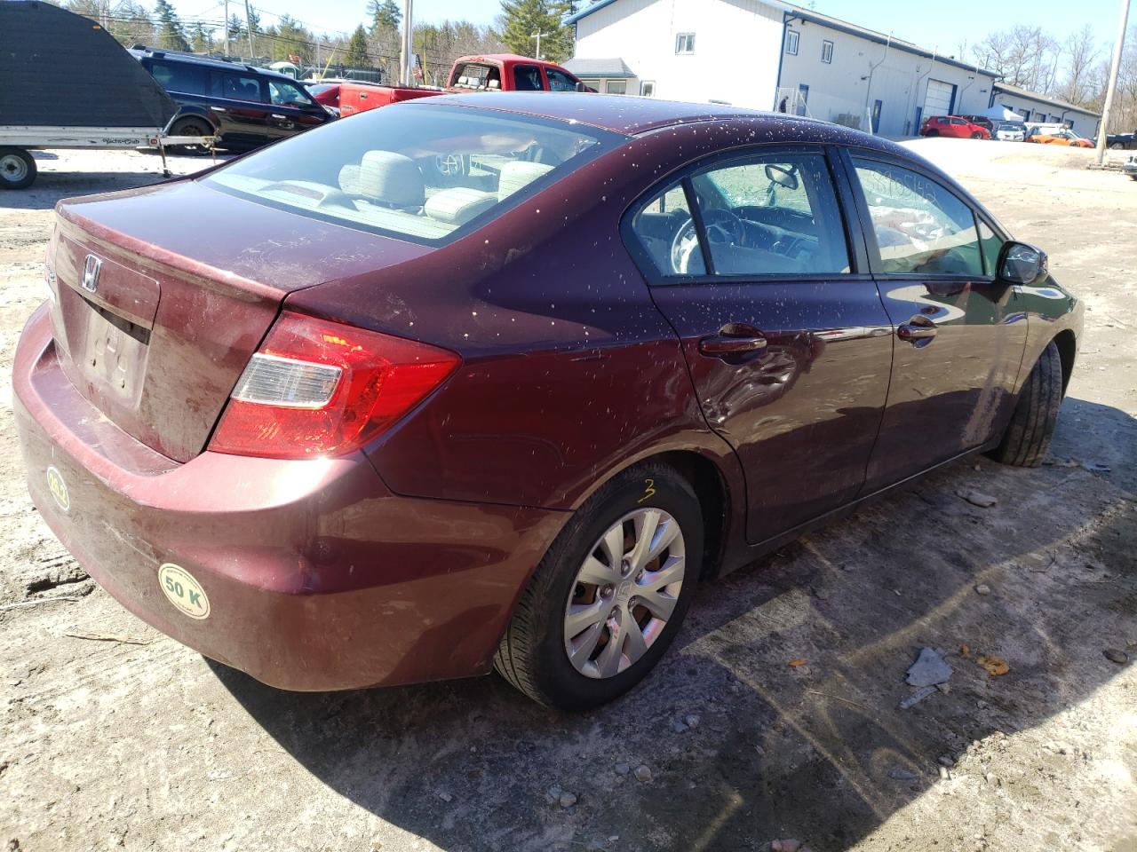 Photo 4 from auction – 2012 HONDA CIVIC LX with VIN 19XFB2E51CE057758