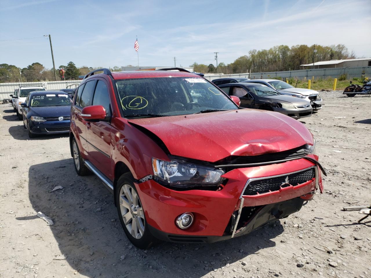 MITSUBISHI OUTLANDER 2013 with VIN JA4JT3AW8DU013409 - Photo from auction