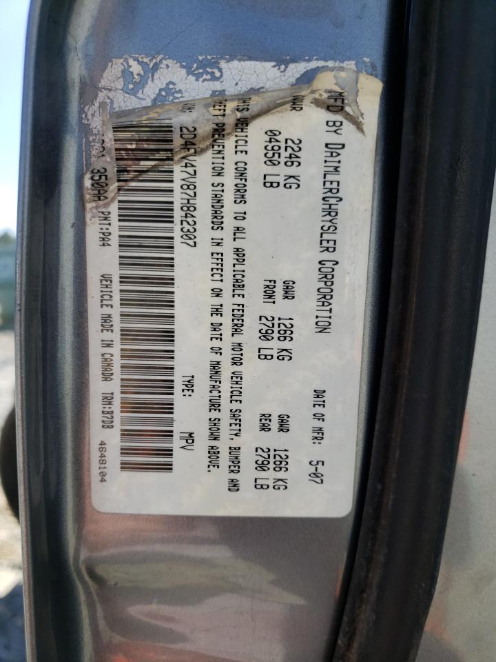 Photo 10 from auction – 2007 DODGE MAGNUM SXT with VIN 2D4FV47V87H842307