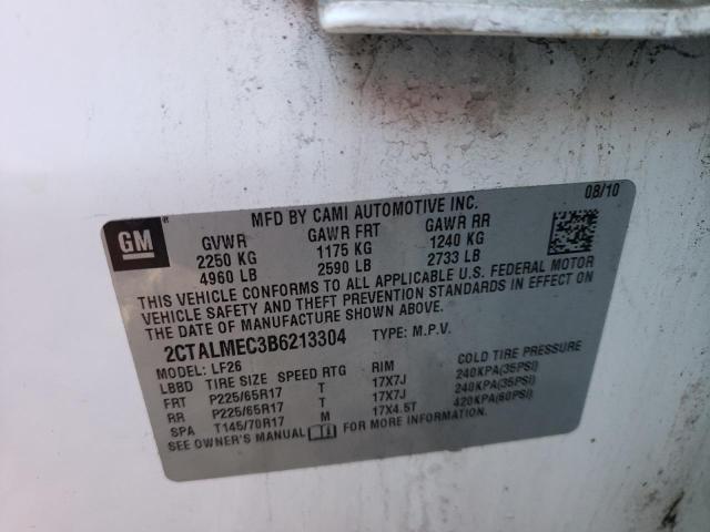 Photo 10 from auction – 2011 GMC TERRAIN SL with VIN 2CTALMEC3B6213304