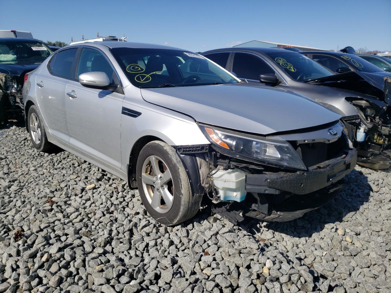 KIA OPTIMA LX 2014 with VIN 5XXGM4A78EG325474 - Photo from auction