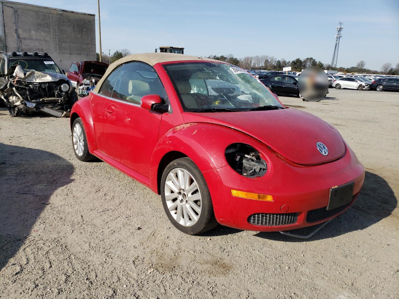 Photo 1 from auction – 2008 VOLKSWAGEN NEW BEETLE with VIN 3VWRF31Y68M404261