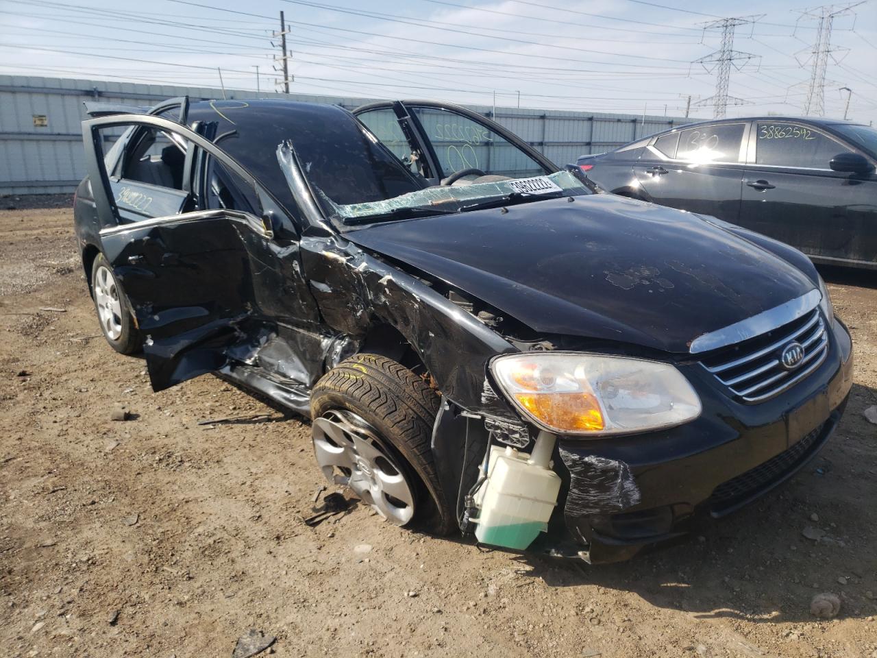 KIA SPECTRA EX 2007 with VIN KNAFE121875441022 - Photo from auction