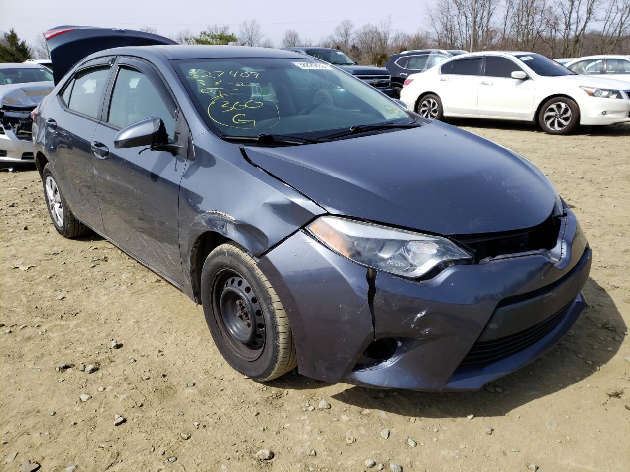 TOYOTA COROLLA 2014 with VIN 2T1BURHE0EC140161 - Photo from auction