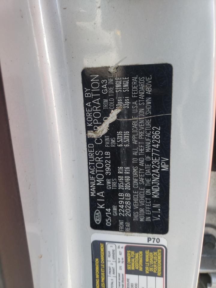Photo 10 from auction – 2014 KIA SOUL with VIN KNDJN2A23E7742862
