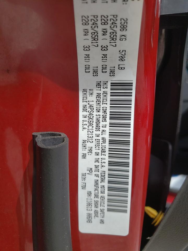 Photo 10 from auction – 2010 JEEP GRAND CHER with VIN 1J4PS4GK6AC121312