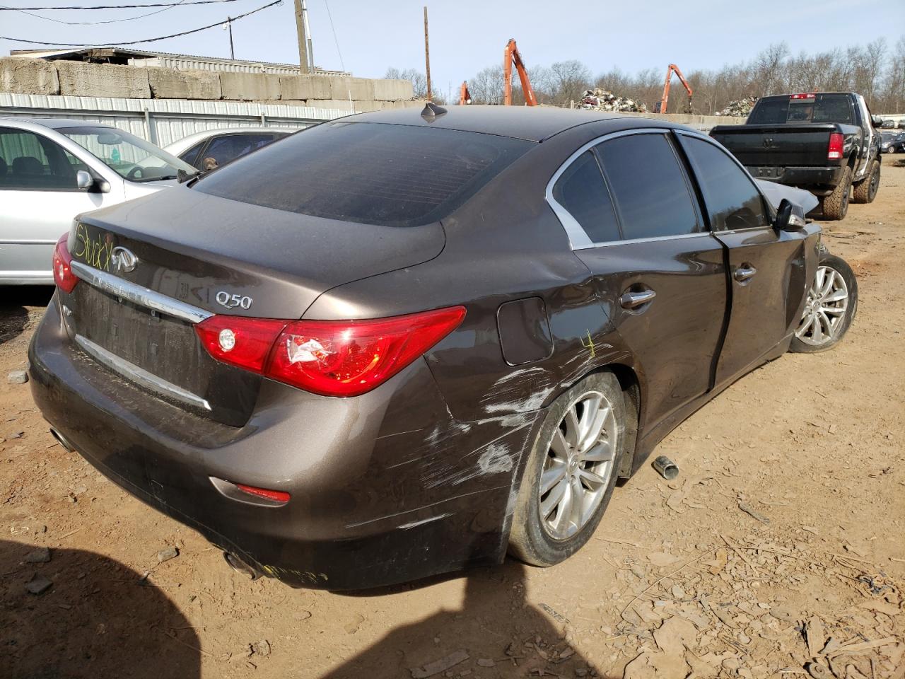 Photo 4 from auction – 2014 INFINITI Q50 BASE with VIN JN1BV7AR8EM700142