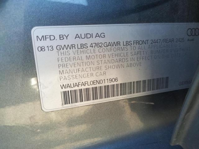 Photo 10 from auction – 2014 AUDI A4 PREMIUM with VIN WAUAFAFL0EN011906