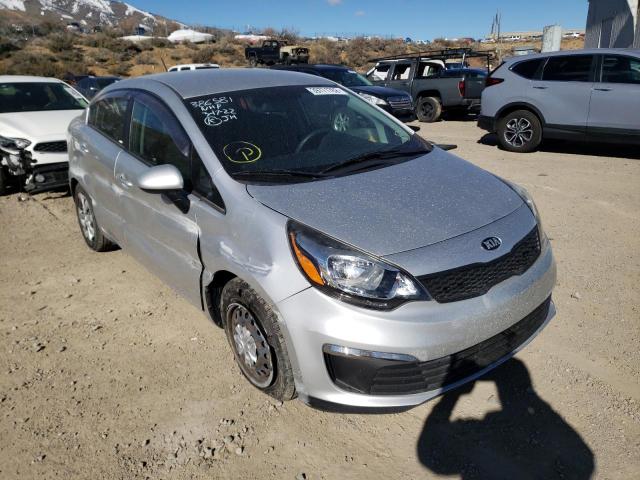 KIA RIO LX 2016 with VIN KNADM4A38G6640595 - Photo from auction