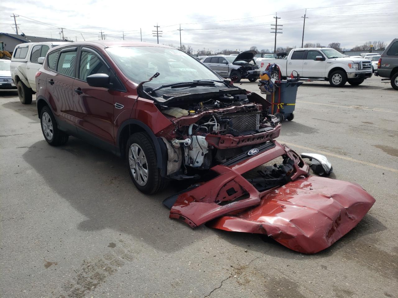 FORD ESCAPE S 2015 with VIN 1FMCU0F79FUC25794 - Photo from auction