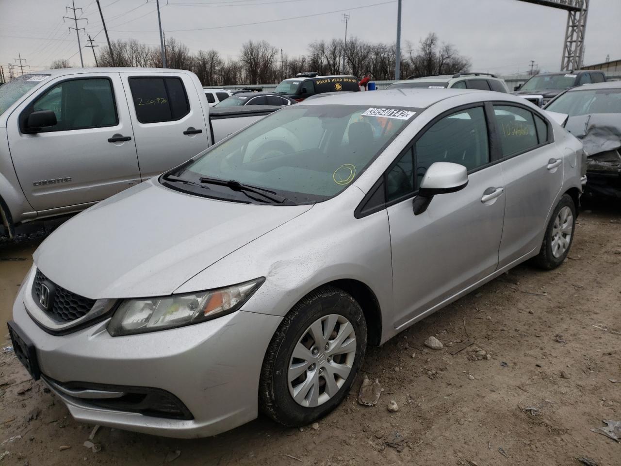 Photo 2 from auction – 2013 HONDA CIVIC LX with VIN 19XFB2F51DE065164