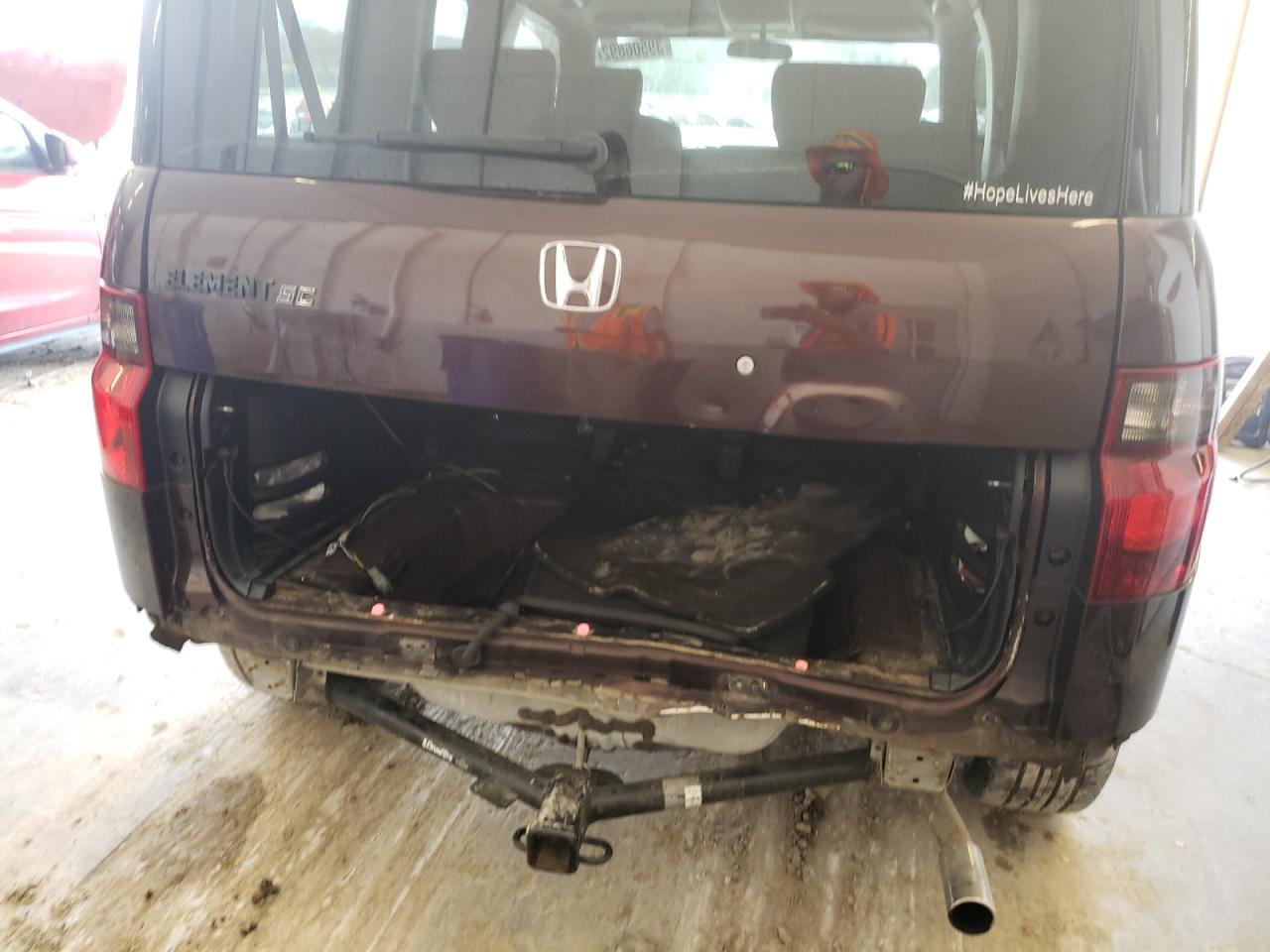 Photo 9 from auction – 2007 HONDA ELEMENT SC with VIN 5J6YH18947L009341