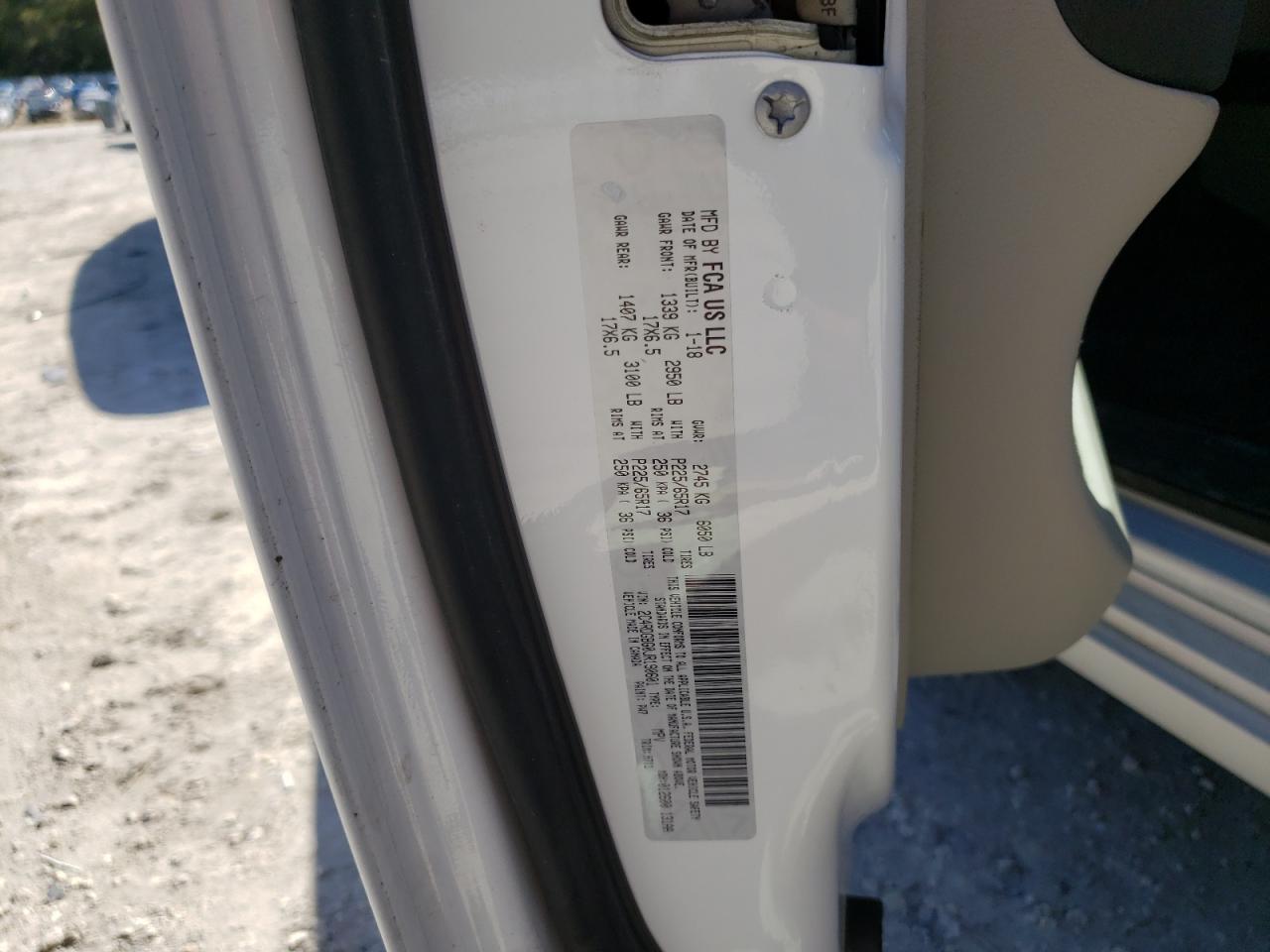 Photo 10 from auction – 2018 DODGE GRAND CARA with VIN 2C4RDGBG0JR190601
