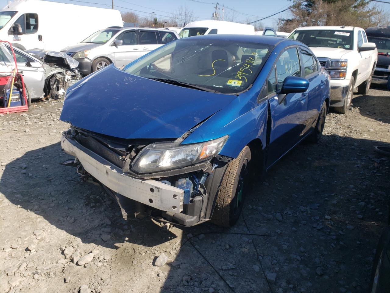 Photo 2 from auction – 2014 HONDA CIVIC LX with VIN 19XFB2F50EE222605