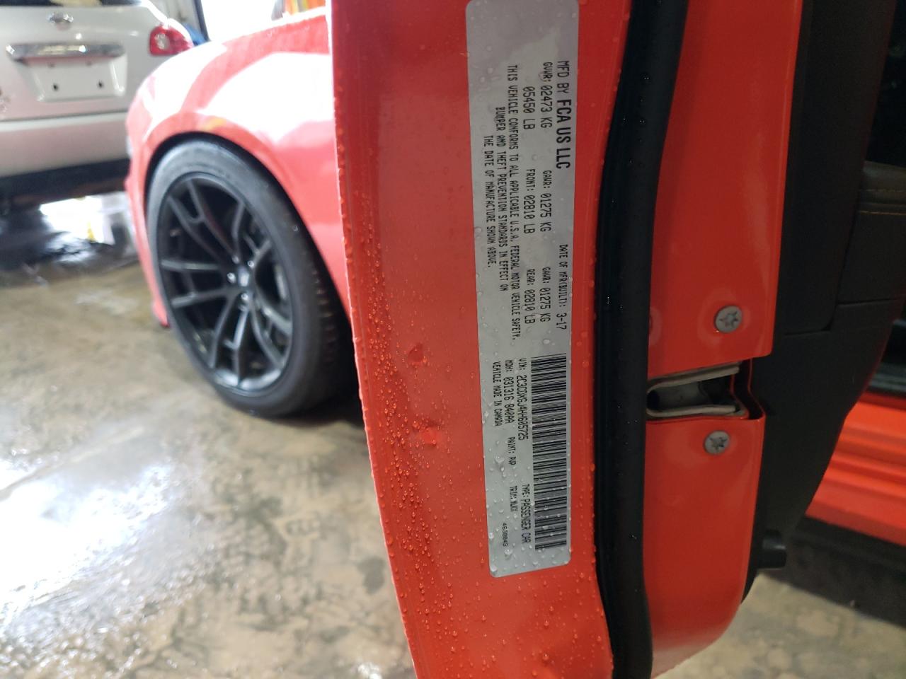 Photo 10 from auction – 2017 DODGE CHARGER R/ with VIN 2C3CDXGJ4HH605725