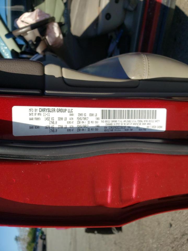 Photo 10 from auction – 2012 JEEP GRAND CHER with VIN 1C4RJFAG3CC156197