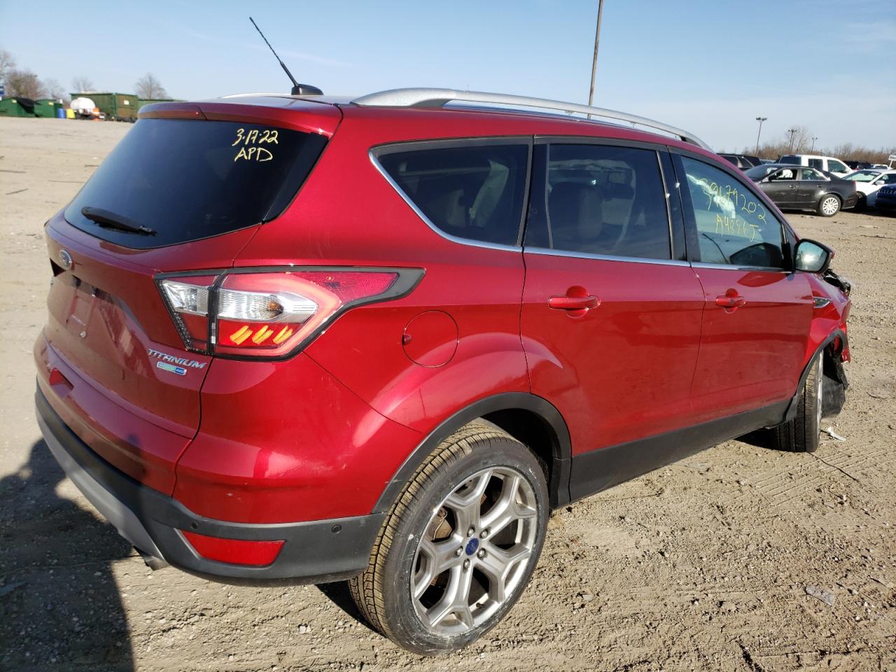 Photo 4 from auction – 2017 FORD ESCAPE TIT with VIN 1FMCU9J98HUA48865