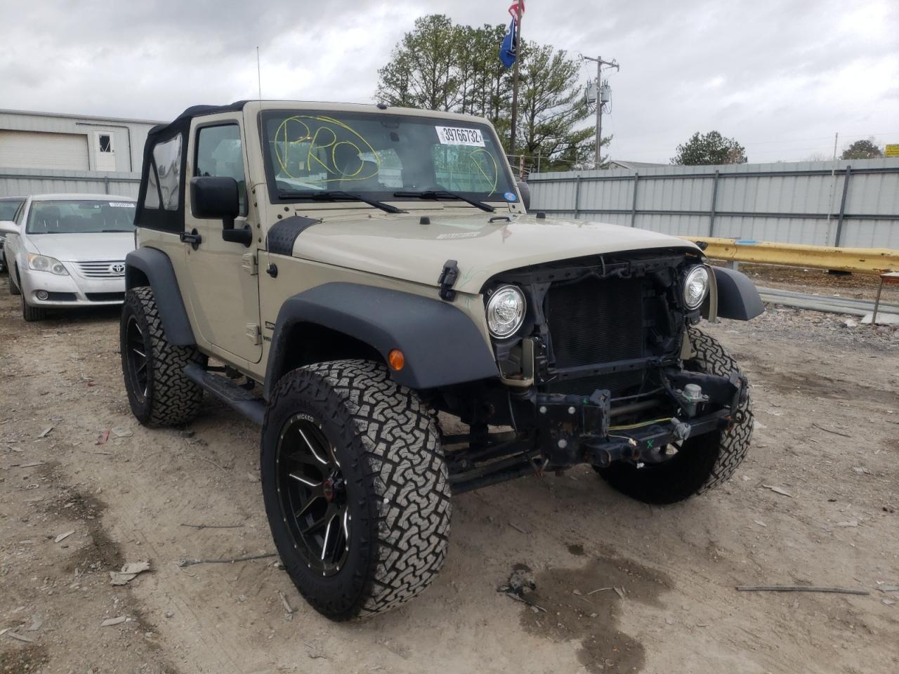 JEEP WRANGLER S 2017 with VIN 1C4AJWAG4HL675523 - Photo from auction
