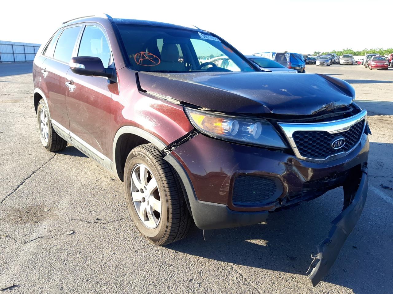 Photo 1 from auction – 2013 KIA SORENTO LX with VIN 5XYKTDA28DG311909