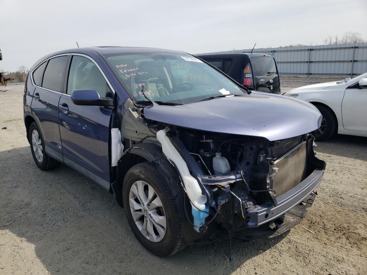 HONDA CR-V EX 2014 with VIN 2HKRM3H56EH525782 - Photo from auction