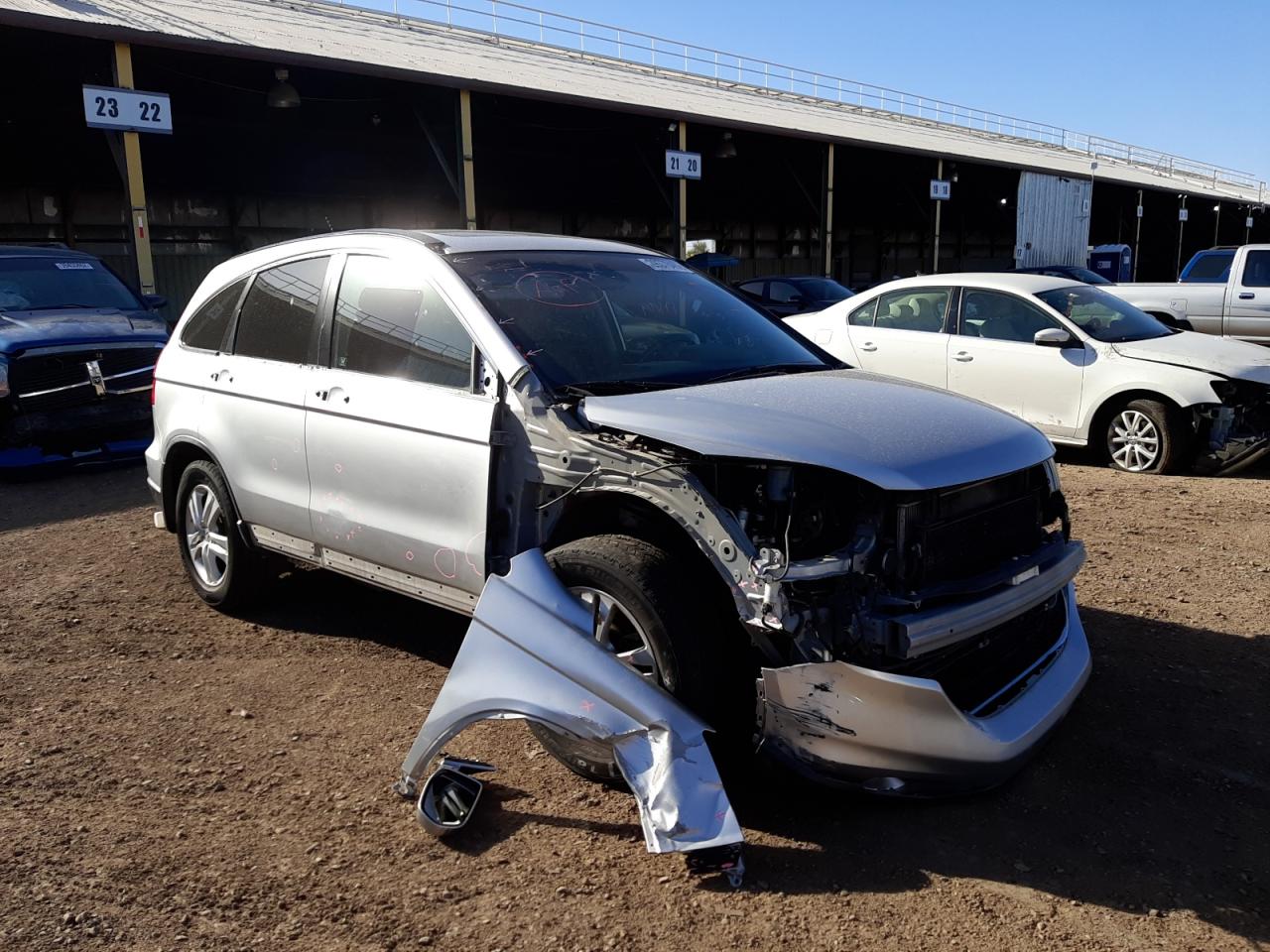 HONDA CR-V EXL 2011 with VIN JHLRE4H74BC026400 - Photo from auction