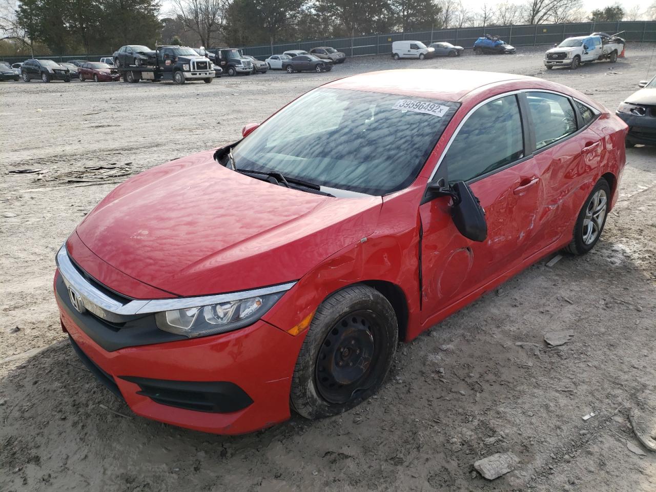 Photo 2 from auction – 2016 HONDA CIVIC LX with VIN 2HGFC2F54GH501237