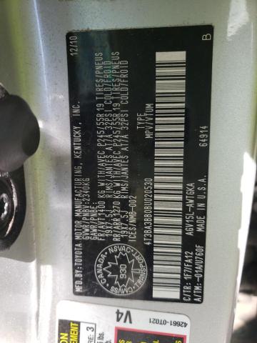 Photo 10 from auction – 2011 TOYOTA VENZA with VIN 4T3BA3BB0BU020530
