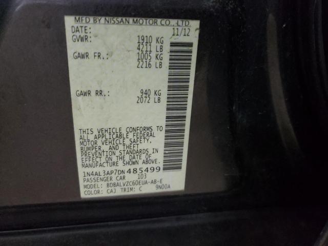 Photo 10 from auction – 2013 NISSAN ALTIMA 2.5 with VIN 1N4AL3AP7DN485499