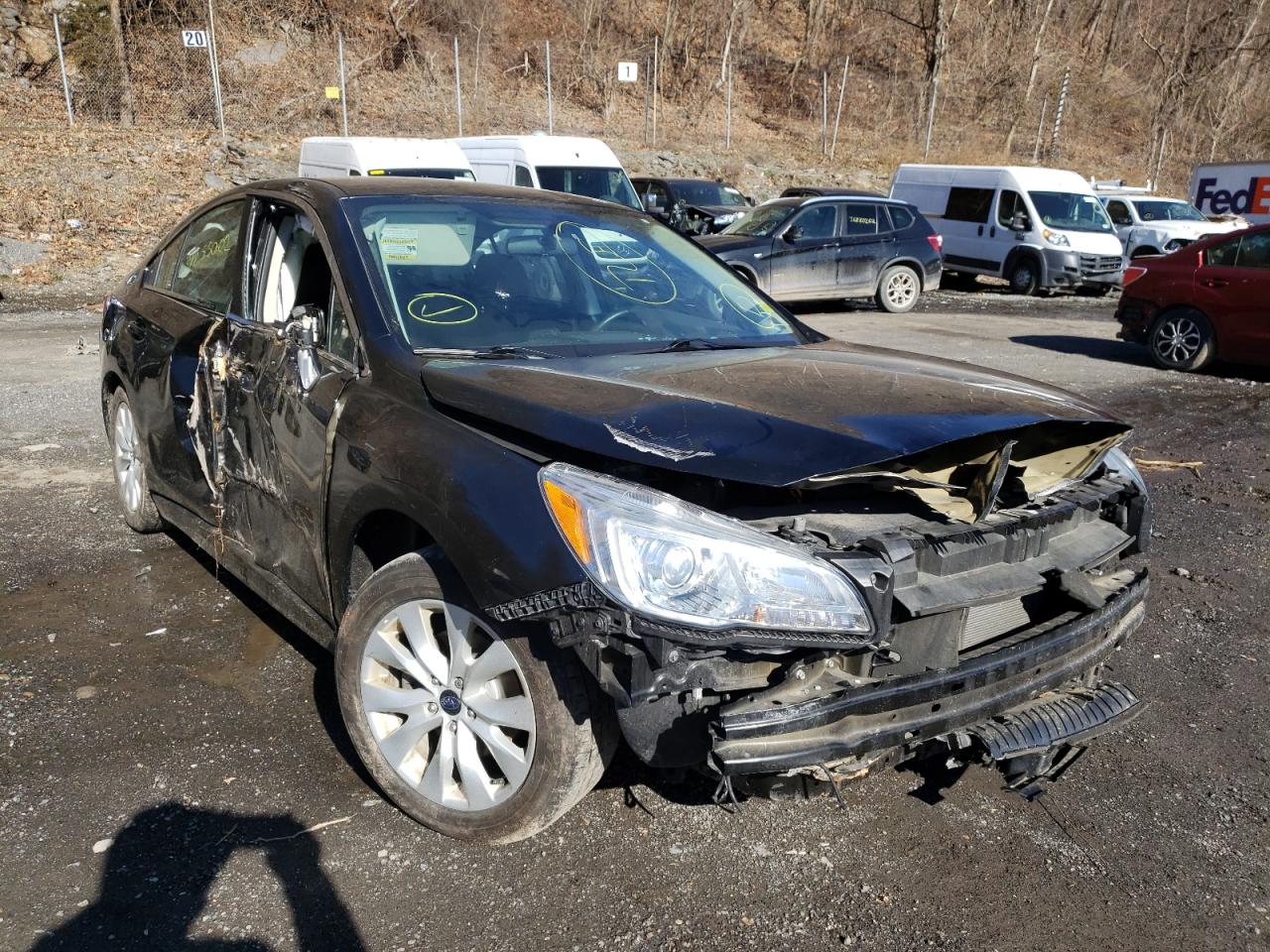 SUBARU LEGACY 2.5 2017 with VIN 4S3BNAB68H3022579 - Photo from auction