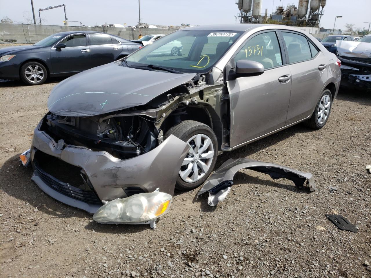 Photo 2 from auction – 2016 TOYOTA COROLLA L with VIN 5YFBURHE9GP471095