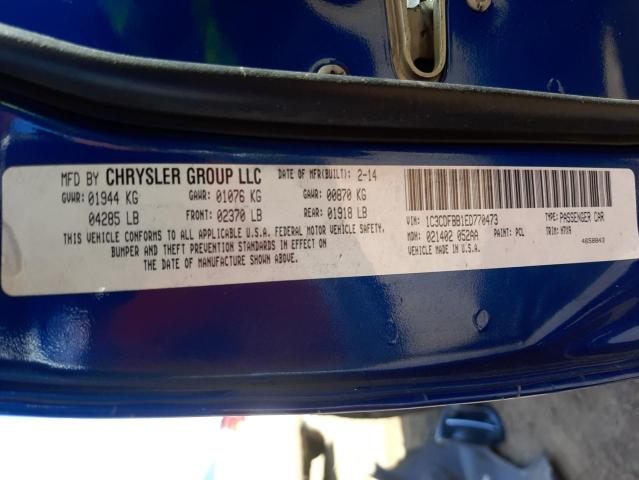 Photo 10 from auction – 2014 DODGE DART SXT with VIN 1C3CDFBB1ED770473