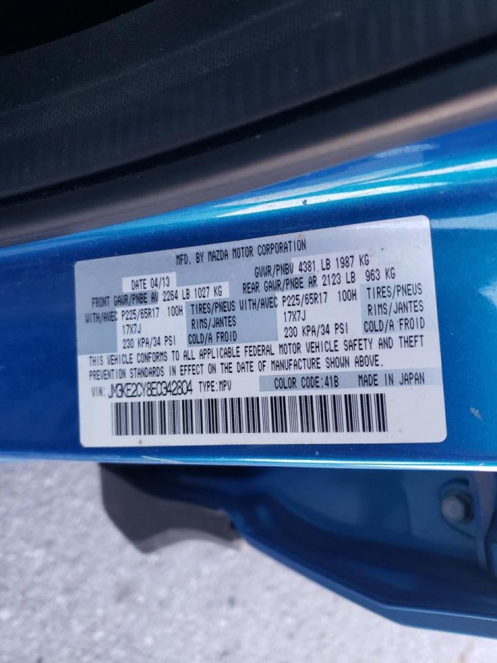 Photo 10 from auction – 2014 MAZDA CX-5 TOURI with VIN JM3KE2CY8E0342804