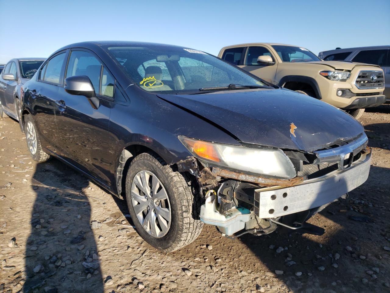 HONDA CIVIC LX 2012 with VIN 2HGFB2F51CH560713 - Photo from auction
