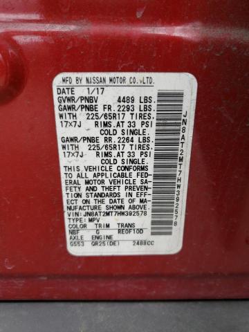 Photo 10 from auction – 2017 NISSAN ROGUE S with VIN JN8AT2MT7HW392578