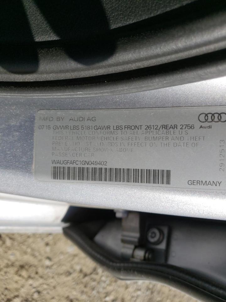 Photo 10 from auction – 2016 AUDI A6 PREMIUM with VIN WAUGFAFC1GN049402