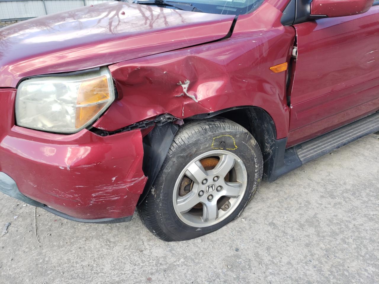 Photo 9 from auction – 2006 HONDA PILOT EX with VIN 2HKYF18766H507585
