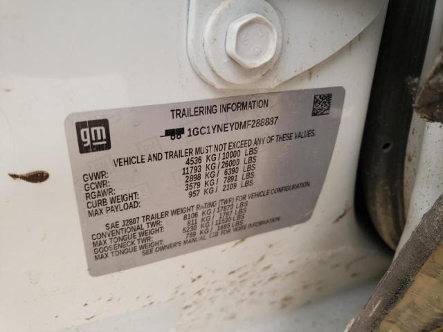 Photo 10 from auction – 2021 CHEVROLET SILVERADO with VIN 1GC1YNEY0MF288887
