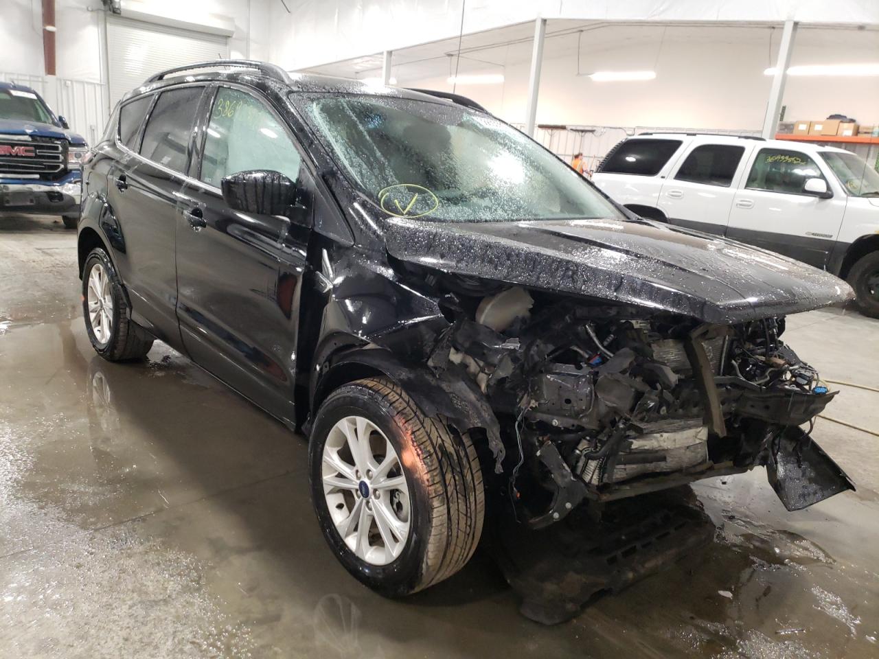 FORD ESCAPE SEL 2018 with VIN 1FMCU9HD9JUD59771 - Photo from auction
