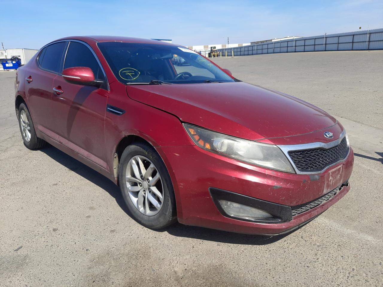 KIA OPTIMA LX 2013 with VIN 5XXGM4A76DG203906 - Photo from auction