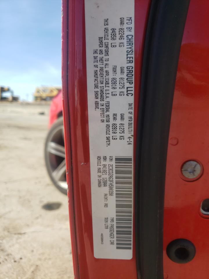 Photo 10 from auction – 2015 DODGE CHALLENGER with VIN 2C3CDZAG3FH500390