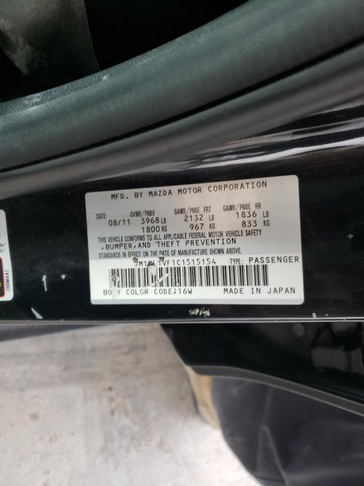 Photo 10 from auction – 2012 MAZDA 3 I with VIN JM1BL1VF1C1515154