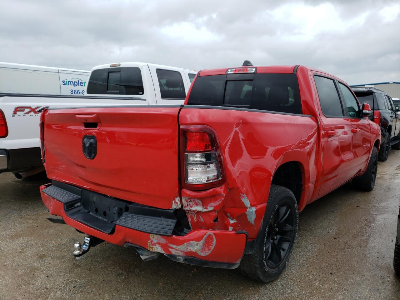 Photo 4 from auction – 2020 RAM 1500 BIG H with VIN 1C6RREFT4LN139042